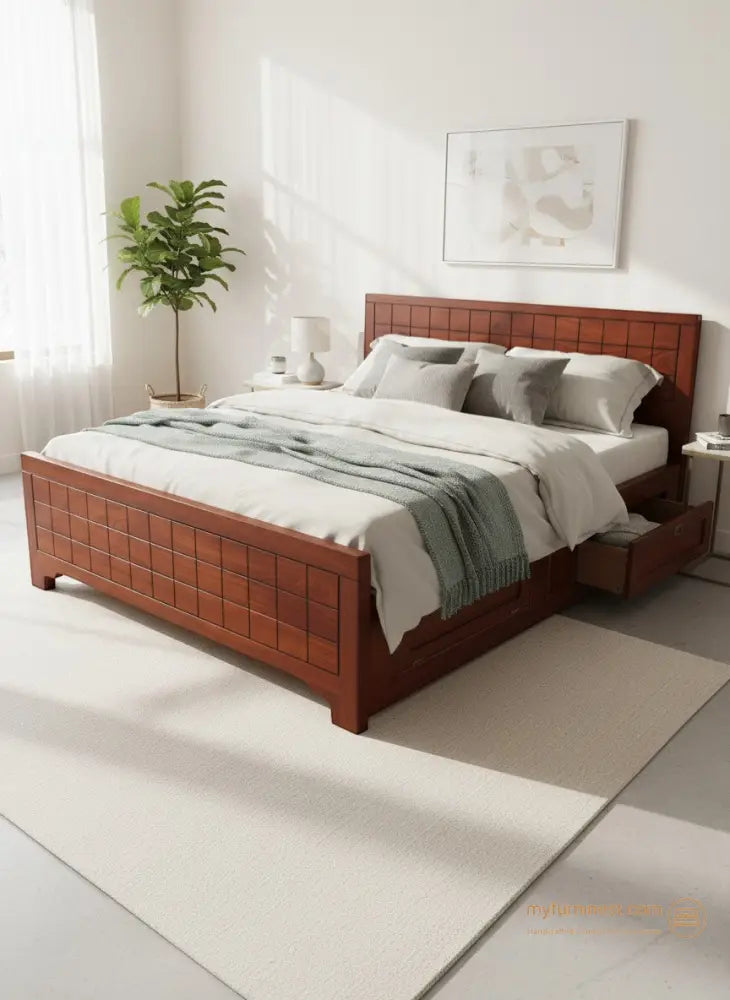 Elara Bed – Sleek and graceful with a contemporary touch. - Bed