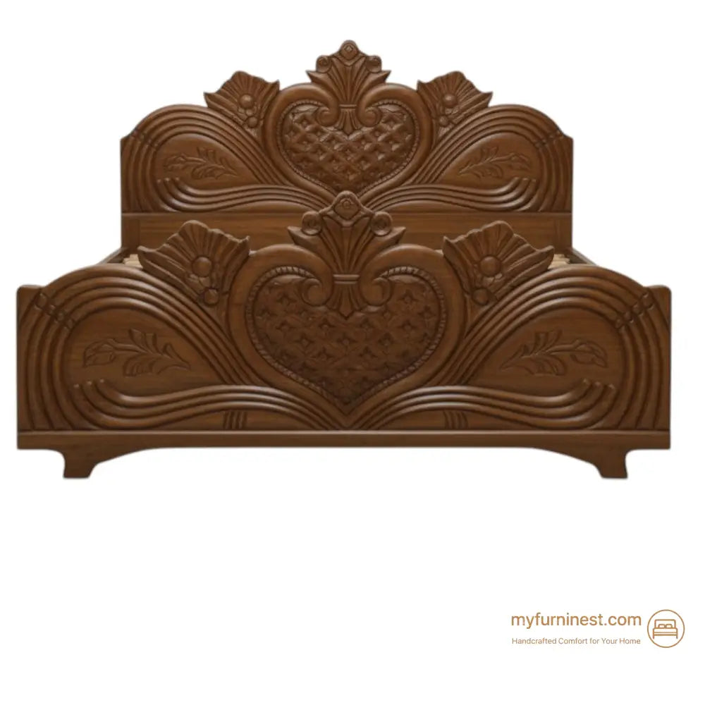 Rajwadi Bed – Reflects traditional royal living and luxury - Bed